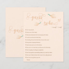 誰のママまたはパパの赤ちゃんシャワーゲームを推測