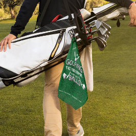 誰の前にボールをたくさん取るゴルフ ゴルフタオル