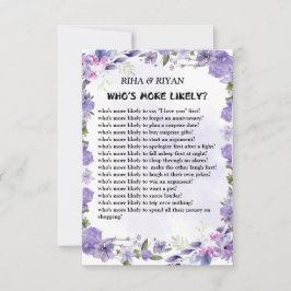 誰の可能性が高い？の結婚ゲームカード