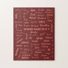 誰の名前だ？名称パズル ジグソーパズル