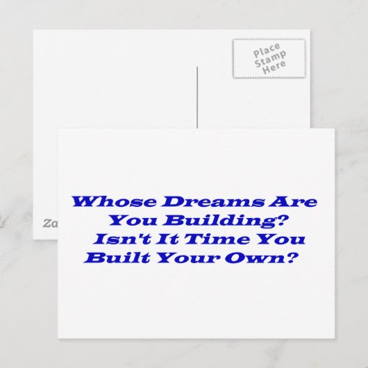 誰の夢？ はがき (正面/裏面)