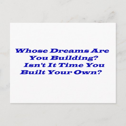 誰の夢？ はがき (正面)