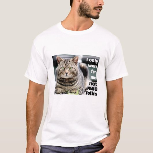 誰の為に働くんだ?軽Tシャツ Tシャツ (正面)