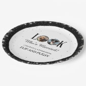 誰の結婚式？ 愛犬やペットの写真 ペーパープレート (アングル)