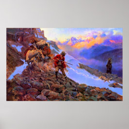 誰の肉 マン vs グリズリー チャールズ・マリオン・ラッセル ポスター