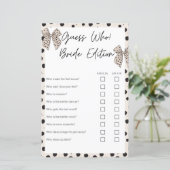 誰の花嫁エディションベージュブライダルシャワーゲーム (スタンド正面)