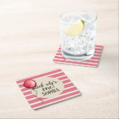 誰の誕生日か スクエアペーパーコースター (インサイチュ)