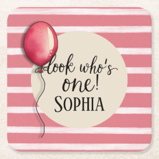 誰の誕生日か スクエアペーパーコースター