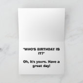 誰の誕生日だ？ カード (内部)