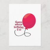 誰の誕生日 ポストカード (正面)