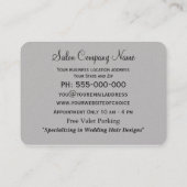 誰の髪のプロフェッショナル 名刺 (裏面)