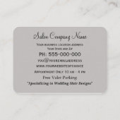 誰の髪のプロフェッショナル 名刺 (裏面)