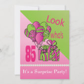 誰の８５歳の誕生日だと思う？｜８５歳の誕生日 招待状 (正面)