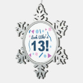 誰の13か スノーフレークピューターオーナメント (右)