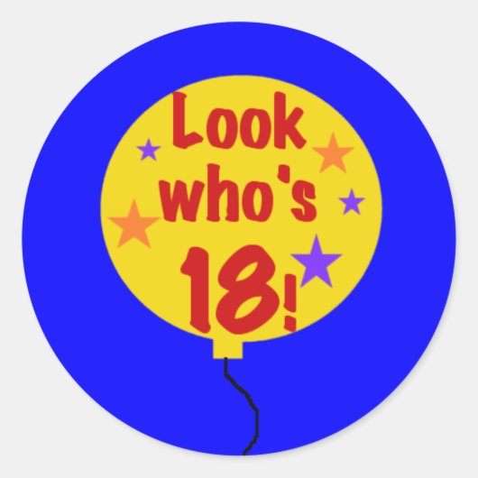 誰の18か ラウンドシール (正面)