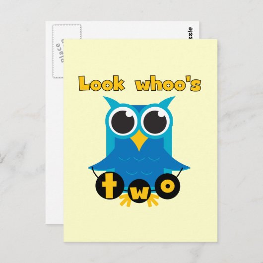 誰の2歳の誕生日Tシャツとギフト ポストカード (正面/裏面)