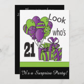 誰の21か | 21歳の誕生日 招待状 (正面/裏面)