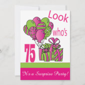 誰の75歳か | 75誕生日 招待状 (正面)