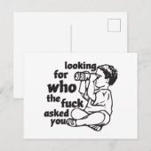 誰のf***を探し頼て ポストカード (正面/裏面)