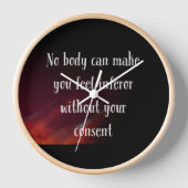 誰もあなたに気持ちをさせられない 壁時計 (正面)