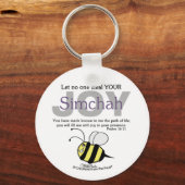 誰もあなたの喜びを盗むな/愚か者! bee キーホルダー (正面)