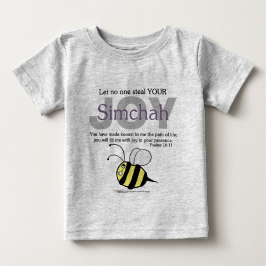 誰もあなたの喜びを盗むな/愚か者！ bee ベビーTシャツ (正面)
