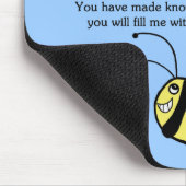 誰もあなたの喜びを盗むな/愚か者！ bee マウスパッド (コーナー)