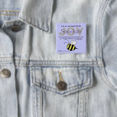 誰もあなたの喜びを盗むな/愚か者! bee 缶バッジ (インサイチュ)