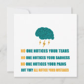 誰もあなたの悲しみに気づかない 招待状 (裏面)