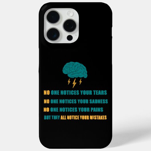 誰もあなたの悲しみに気づかない Case-Mate iPhoneケース (裏面)