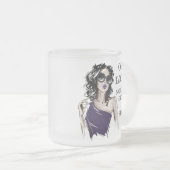 誰もいない気に フロストグラスマグカップ (正面右)