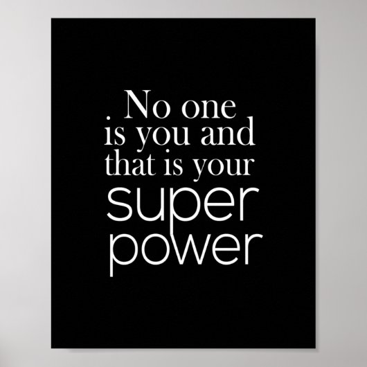 誰もいない、そしてそれがあなたの超大国 ポスター (正面)