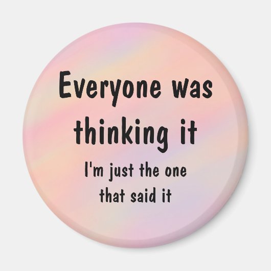 誰もがそ考えるうした マグネット (正面)