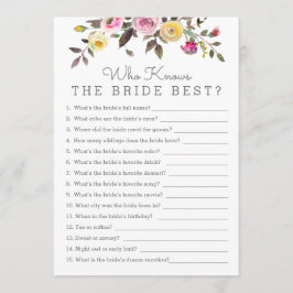 誰もがときめく おしゃれなシャワーゲームカード 招待状