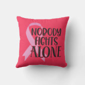 誰もがんリボンだけで戦わない クッション (裏面)