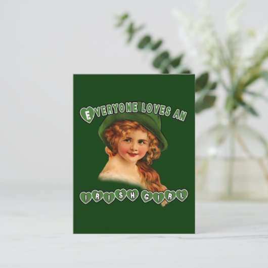 誰もがアイルランドの女の子を愛する ポストカード (スタンド正面)