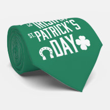 誰もがアイルランドのSt patricks day・グリーンのネクタイ