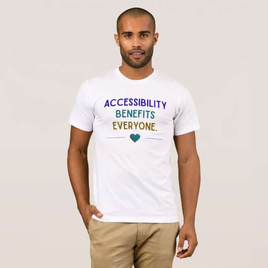 誰もがアクセスできる社会へ | インクルーシブ Tシャツ (正面フル)