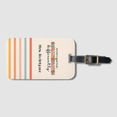 誰もがカスタムカラフル違ったコミュニケーションを取る ラゲッジタグ (正面横)