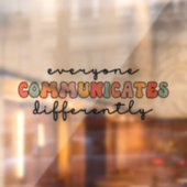 誰もがカラフル異なるコミュニケーションを取る ウィンドウサイン (シート2)