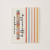 誰もがカラフル異なるコミュニケーションを取る ジグソーパズル (縦)