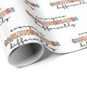 誰もがカラフル異なるコミュニケーションを取る ラッピングペーパー (ロールコーナー)