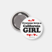 誰もがカリフォルニアの女の子を愛している マグネット (正面/裏面)