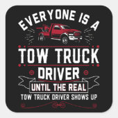 誰もがトラックの牽引車の運転手である実在 スクエアシール (正面)