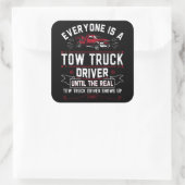 誰もがトラックの牽引車の運転手である実在 スクエアシール (バッグ)