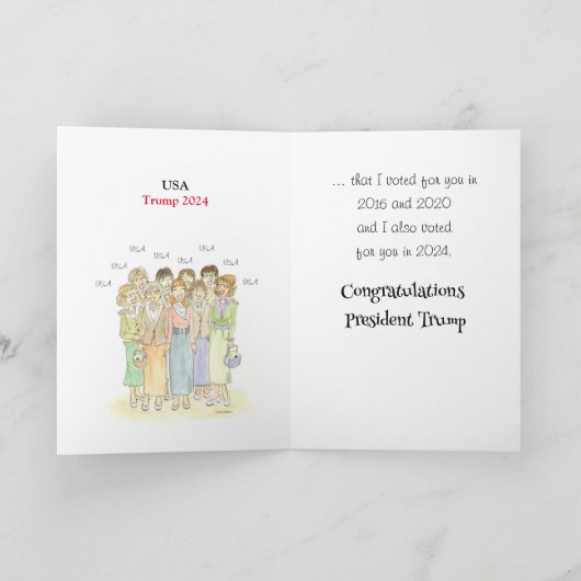 誰もがトランプが勝ったことを知っている カード (内部)