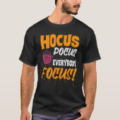 誰もがハロウィンに焦点を当てるホカスポカス Tシャツ (正面)