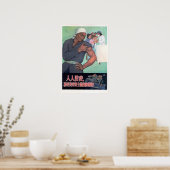 誰もがパンデミック1952の健康に注意を払う ポスター (キッチン)