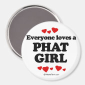 誰もがファットの女の子を愛している マグネット (正面/裏面)