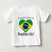 誰もがブラジルの少女を愛している ベビーTシャツ (正面)